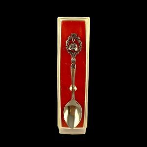 Vintage 1970 Argentor-Werke Vienna Austria Silver Plated Souvenir Bell Spoon IOB